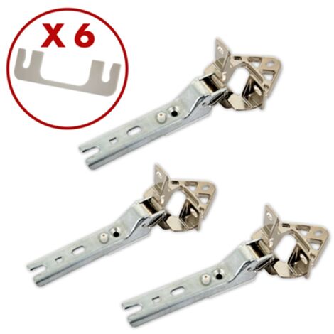 SOS Accessoire Lot de 3 charnières de porte pour Réfrigérateur, congélateur BOSCH 00268699, 5554870