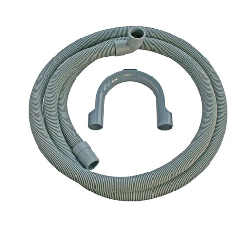 SOS Accessoire Tuyau d'évacuation d'eau universel avec sorties droite - coudée 18-22mm (L2000mm) pour Lave-linge TOUTES MARQUES 3666356045880 (1/2)