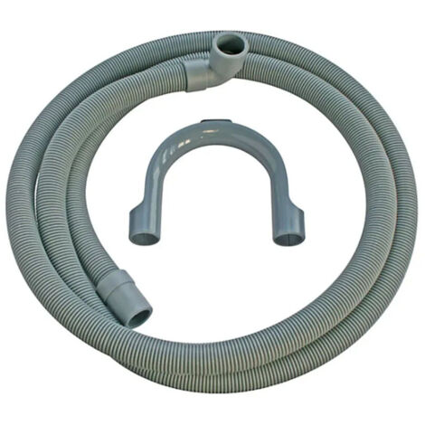 SOS Accessoire Tuyau d'évacuation d'eau universel avec sorties droite - coudée 19-21mm (L2500mm) pour Lave-linge TOUTES MARQUES PLD1243 (1/2)