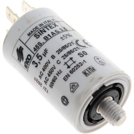 SOS Accessoire Condensateur 3mf 450V  55x28 mm pour Lave-vaisselle WHIRLPOOL 481281728499