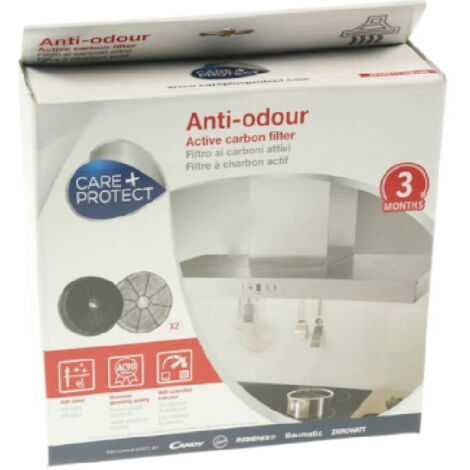 Lot de 2 filtres charbon ACM14 145 x 30mm Hotte ARISTON HOTPOINT HDS6TIX/HA