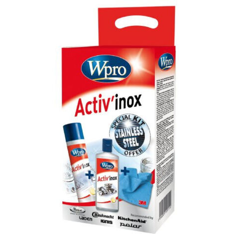 Wpro Activ INOX INX004 Kit d'entretien pour acier inoxydable - 480131000015 (1/7)