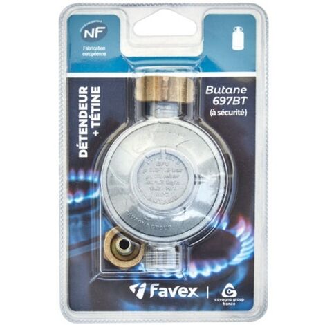 Favex Détendeur Butane avec Tétine Compact et Robuste