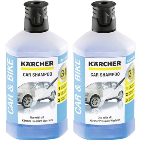 Lot de 2 shampoings de voiture 3 en 1 (1L) pour Nettoyeur Haute Pression KARCHER -
62957500 (1/3)