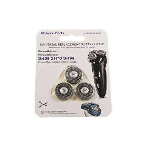 Philips – Têtes de rasoir SH90 SH50 SH70 pour petit électroménager – Compatible S9031 S9041 S7710 – H634320