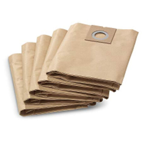 Sac filtrant papier NT27/1 pour aspirateur – Lot de 5 – Double couche pour filtration efficace – 69042900 – Certeo
