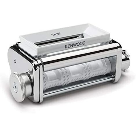 Kenwood Ravioli Maker KAX93.A0ME, Accessori per Ravioli Fatti in Casa, Attacco Compatibile con Robot da Cucina Chef e kMix, in Resistente Acciaio Inox,Argento, Acier Inoxydable