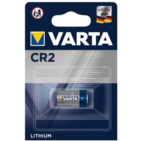 Varta CR 2 (6206) Pile, 1 pièce dans blister - Pile au lithium, 3 V, 100 pièces (4008496537389) (1/2)