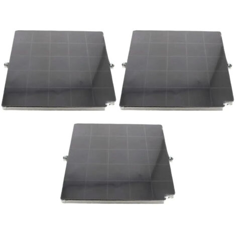 Lot de trois filtres à charbon AIRFORCE FC120 AFFCAF16CS 260X256X17 mm