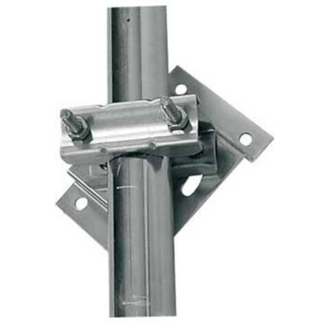 fixation poutre orientable - 0 à 90 degrès - zinc blanc - erard 800881