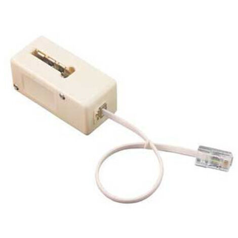 adaptateur - prise téléphone en t femelle vers rj45 mâle - 10 cm - erard 3789