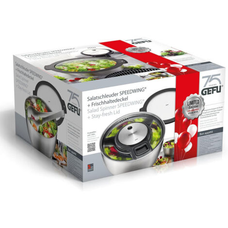 CENTRIFUGEUSE À LAITUE 5 LTR, TRANSPARENTE GEFU SPEEDWING G-28150