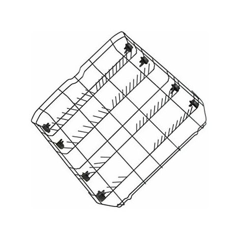 Panier inférieur pour lave-vaisselle – Compatible avec modèles ALTUS, ARDEM, AYA, BEKO, GRUNDIG – 6 roues pour déplacement facile – Dimensions 52,5 x 52,8 x 12 cm - 1790280062
