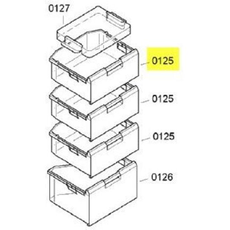 Tiroir de congélation 391x368x161 mm – Pièce détachée pour congélateur – Compatible réfrigérateurs Bosch, Siemens, Gaggenau, Neff