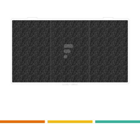 Filtre charbon actif d'origine 361X264X22 mm / 244X99 mm (11018700, 11041790) Hotte BOSCH, GAGGENAU, NEFF, SIEMENS (1/5)