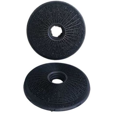 Candy – Filtre à charbon actif pour hotte 49002519 – Lot de 2 – Ø190mm Ep.40mm – Filtration efficace des odeurs et graisses