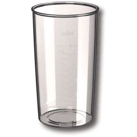 Bol hachoir transparent haut 500ml nu (sans couvercle) (BR67050132, AS00004187) Robot ménager BRAUN, KENWOOD (1/2)