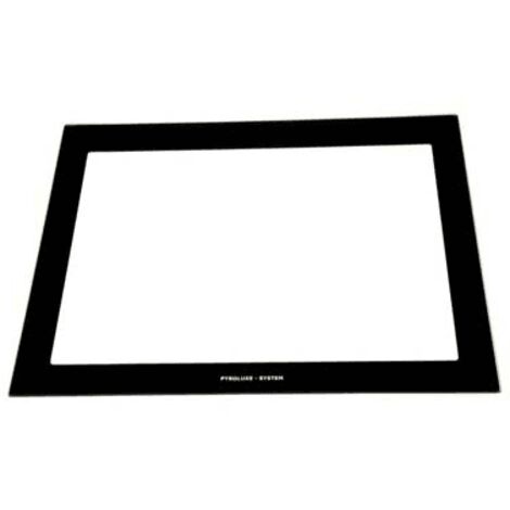 Vitre intérieure de porte imprimée  pour four Electrolux & Arthur Martin - Dimensions : 504 x 392 mm. (1/2)