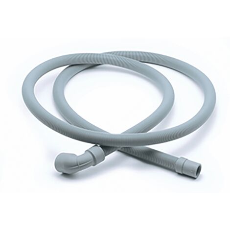 Tuyau de vidange pour lave-vaisselle 2,0 m – Raccord coudé 30mm et droit 22mm – Compatible Indesit, Whirlpool, Ariston – 8227579