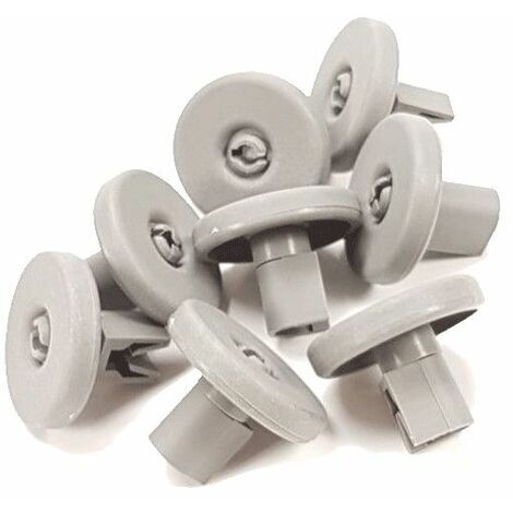 Lot de 8 roulettes panier inférieur (50286965004) Lave-vaisselle ZANUSSI, AEG, ELECTROLUX, IKEA, FAURE, ZANKER, IKEA ELECTROLUX, PROGRESS, ARTHUR MARTIN ELECTROLUX, NEW WORLD, LEONARD, JUNO, REX, ARTH (1/3)