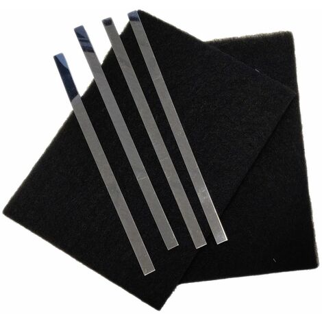 Lot de 2 filtres charbon (avec tiges de fixation) (74X4121) Hotte SAUTER, BRANDT