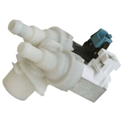 Electrovanne 2 voies (32X2166) Lave-vaisselle BLANCO, BRANDT, CDA, DE DIETRICH, DOMEOS, DOMINOX, FAGOR, FRANKE, KLEENMAID, NOVY, ORANIER, SAMET, SAMSUNG, SANGIORGIO, SAUTER, SCANDOMESTIC, THOMSON, VED (1/4)