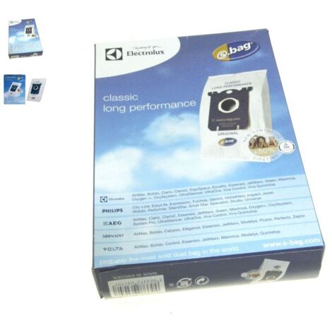 Lot de 4 Sacs s-bag classic long performance pour Aspirateur ELECTROLUX 9001684589