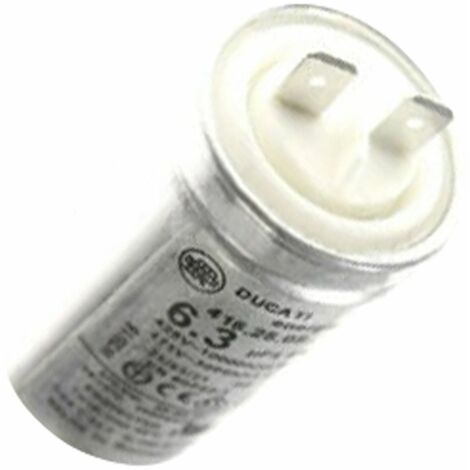 Condensateur 6,3uf (77X9214, 50253928001) Hotte ARTHUR MARTIN, ARTHUR MARTIN ELECTROLUX, BRANDT, CANDY, DE DIETRICH, ELECTROLUX, FAGOR, FAURE, GLEM, IGNIS, JUNO, ROSIERES, SAUTER, SCHOLTES