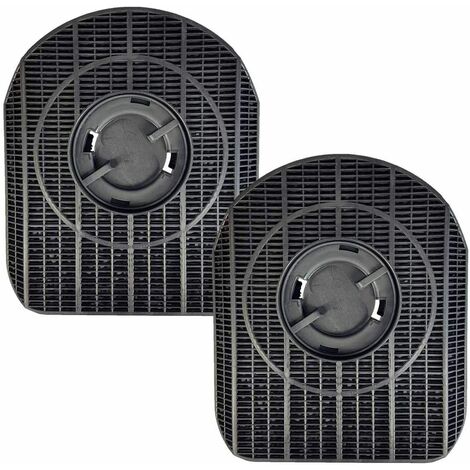 Lot de 2 filtres à charbon TYPE 200 200x180x28 mm – Charbon actif pour filtration des odeurs – Compatible hottes ARISTON, WHIRLPOOL, ELICA - CHF200