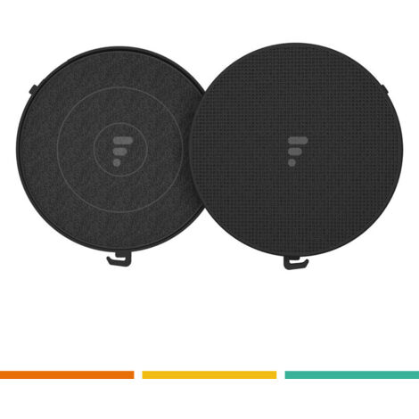 Lot de 2 filtres charbon ronds (Type 6)  170 mm (103050091) Hotte AIRLUX, FALMEC