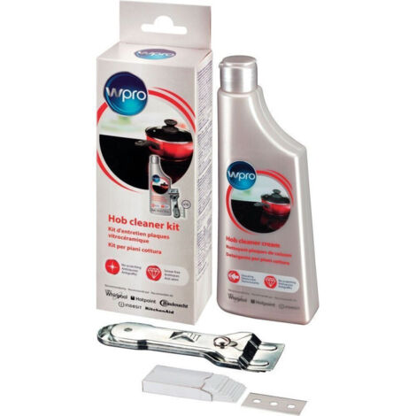 WPRO Kit vitroceramique Kit nettoyant pour plaque vitro, KVC015 (1/5)