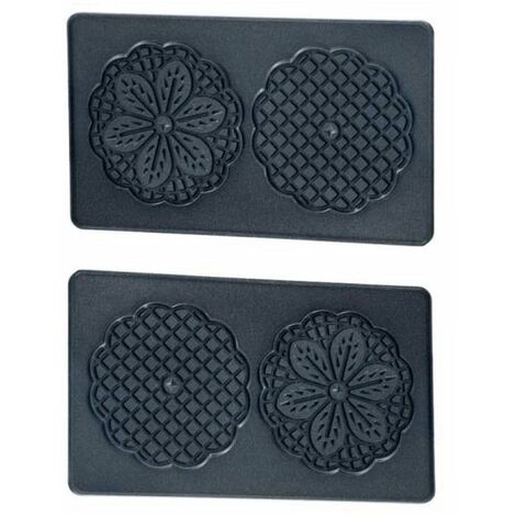 Lot de plaques bricelets pour gaufrier Tefal – Compatibles modèles SW341031, SW341112, SW341312 – Préparez des bricelets maison