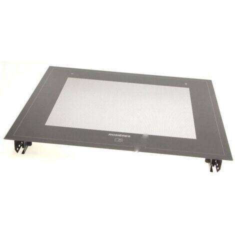 Rosieres – Verre porte extérieur 595 x 510 mm – Remplacement pour four et cuisinière – Compatible avec modèles RFS82RTIN, RF8PE, RFS752INE
