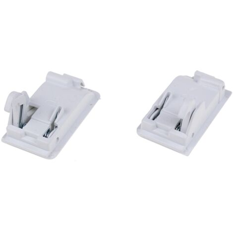 Lot de 2 verrous d'origine (481941129646) Hotte ARTHUR MARTIN ELECTROLUX, BAUKNECHT, FAURE, WHIRLPOOL (1/2)