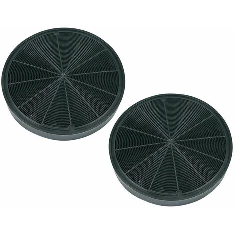 Lot de 2 filtres charbon type 196   196X30 mm (484000008674) Hotte AEG, ARISTON HOTPOINT, ARTHUR MARTIN ELECTROLUX, BEKO, BOSCH, DE DIETRICH, ELECTROLUX, FAURE, FRANKE, INDESIT, JUNO, NEFF, ROBLIN, SC (1/2)