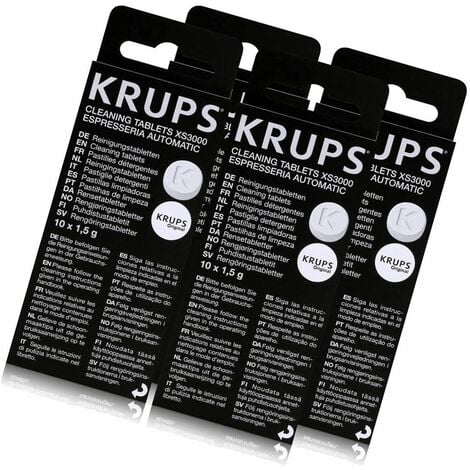 Krups pastilles de nettoyage pour cafetière XS3000