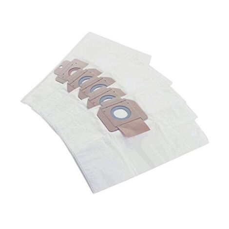 Sacs filtrants non-tissés pour aspirateur – Pack de 5 sacs 107419590 – Compatible Nilfisk Aero – Retient poussière et particules fines