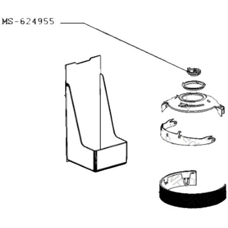 Support / carte électronique (repère MS-624955) NESPRESSO VERTUO NEXT