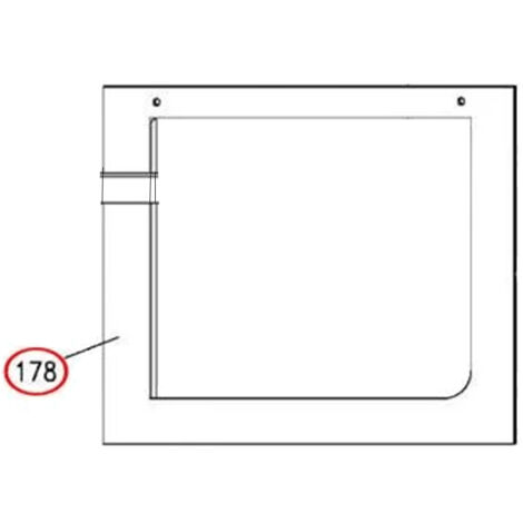 VERRE EXTERIEURE PORTE DE FOUR pour FOUR ROSIERES - 42831573 (1/3)