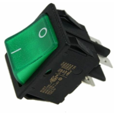 Interrupteur vert 230V d'origine (2926274107, 292627410) Réfrigérateur, congélateur DOMETIC (1/2)