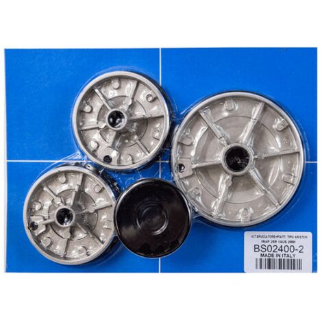 Hotpoint Ariston – Kit de 4 brûleurs pour plaque de cuisson – Compatible avec WHIRLPOOL, INDESIT, ARISTON, SCHOLTES – Remplacement facile et efficace - C00082831
