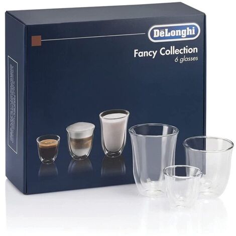 Lot de 6 verres thermiques transparents (5513296671, 5513284451) Cafetière, Expresso BIFINETT, ROWENTA, BRAUN, DE'LONGHI, SILVERCREST, KENWOOD, SIMAC, ARIETE, DELONGHI (1/4)