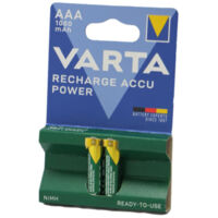Lot de 2 piles rechargeables NIMH AAA LR03 - 1000MAH