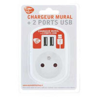 CHARGEUR MURAL 2 PORTS USB TEL307954 Mobility Lab