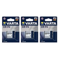 Varta – Pile photo lithium CR-P2 6V – Performance durable pour appareils photo – Longue durée de vie – Alimentation stable