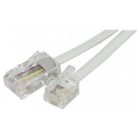 Cordon Rj11 Mâle / Rj45 Mâle - Blanc - 3m - Erard