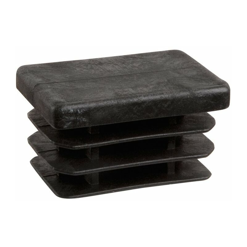 Lot De Bouchons/embouts Noirs Pour Tube Rectangulaire 30x20 Mm – En Plastique, Protection Et Finition