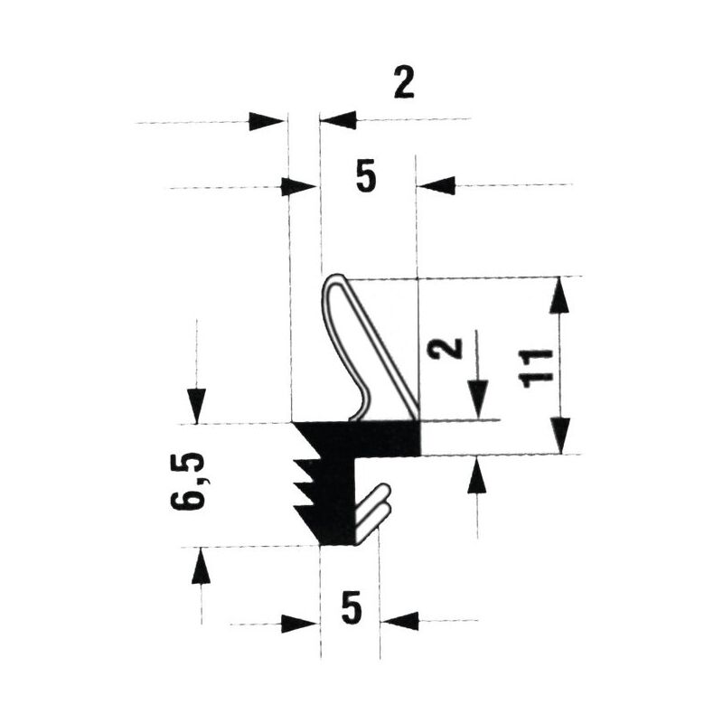 Joint PVC pour fenêtre et porte en bois - Rehau - Largeur rainure 3 mm -  Longueur 75 m