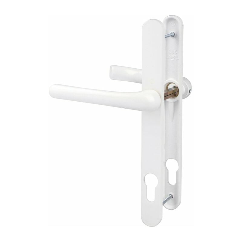 Poignée de porte fenêtre - Tokyo - Hoppe Et Cie - Blanc pur - Clé I - 195 mm - Épaisseur de porte : 58 à 62 mm