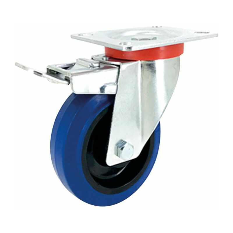Roulette pivotante pour meuble - à roues jumelées - sans frein - Ø de la  roue 35 à 50 mm - hauteur totale 46 à 53 mm - capacité de charge 50 à 70 kg